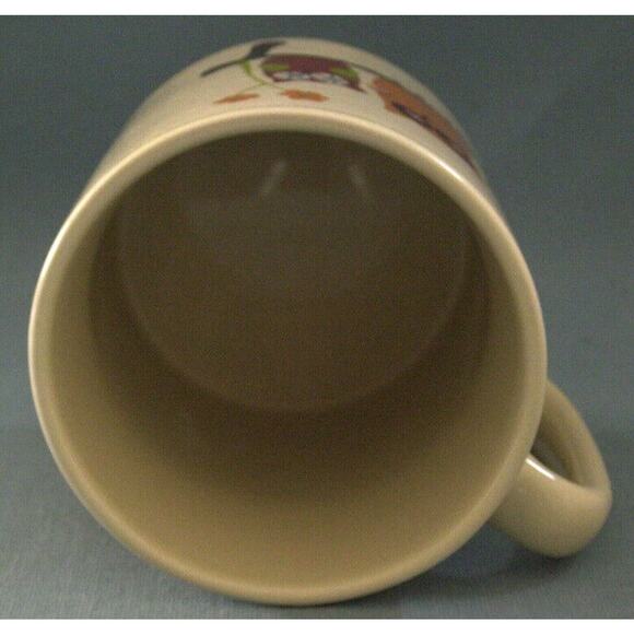 Owl Coffee Cup Mug Large The Old Pottery Company Beige Color Drinking Tea - Picture 2 of 5